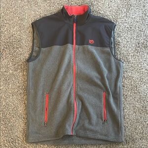 Southern Tide Men's Gray and Black Sleeveless Jacket